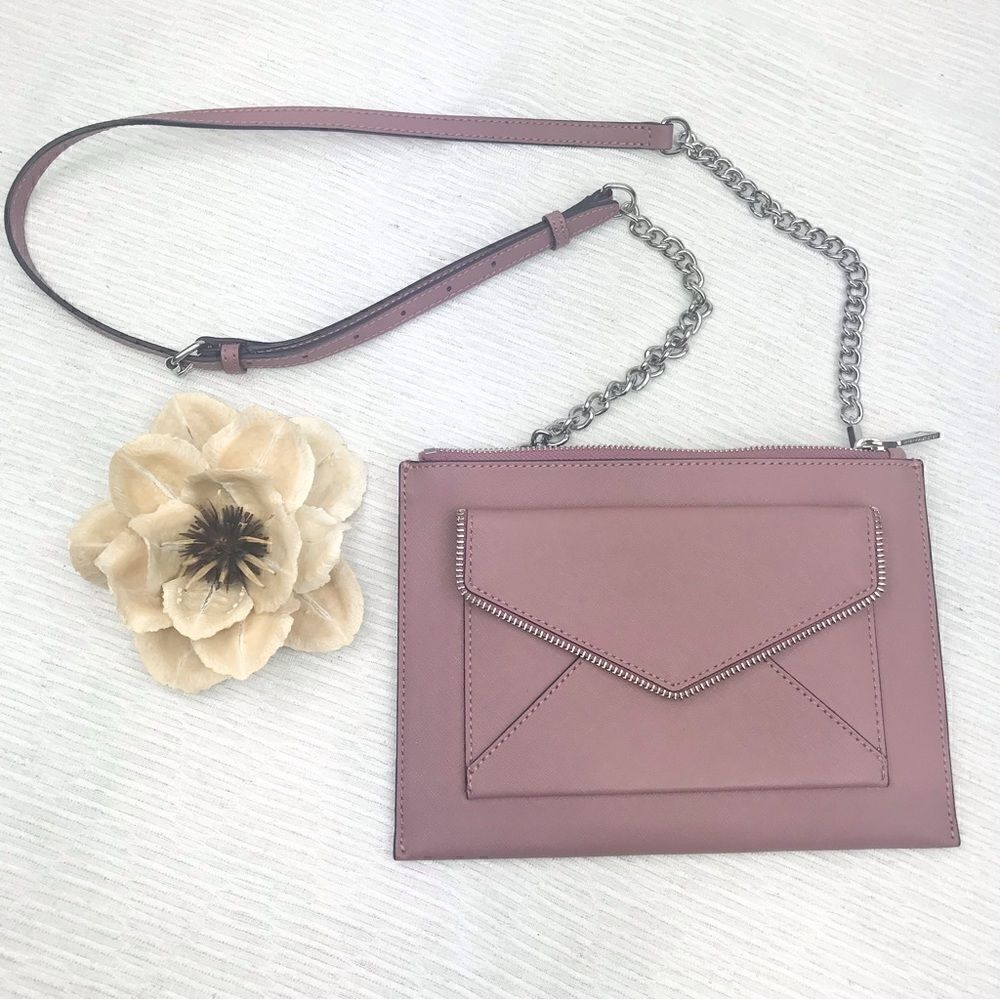 Rebecca Minkoff Mauve Pink Slim Envelope Bag